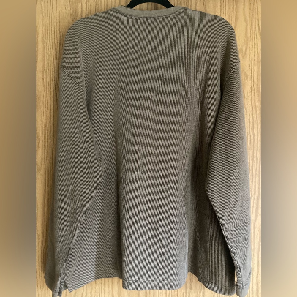 Haggar Clothing Pullover Size XXL 3 Button Layered Collar Light Brown - Picture 6 of 8